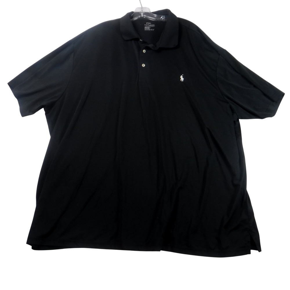 Polo Ralph Lauren Performance Shirt Mens 4XB Black Short Sleeve Pony Polo Logo
